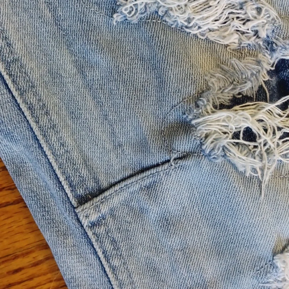 PacSun - Mens 29X30 Stacked/Distressed Light Wash Skinny Jeans Zippered Ankles - Picture 8 of 11